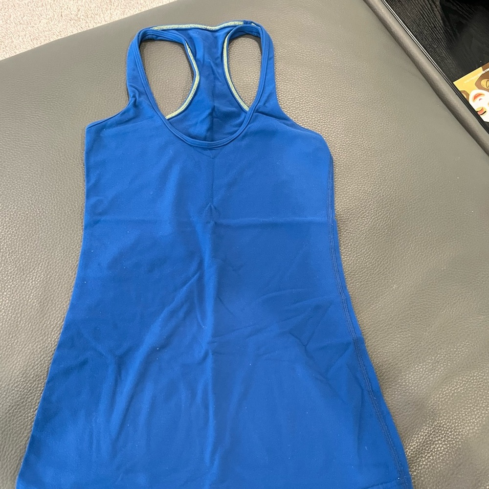 Lululemon cool racer back full length tank top shirt sz 2